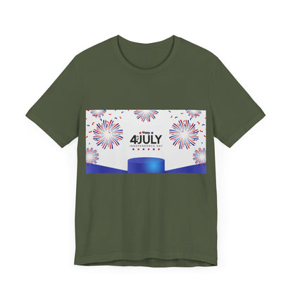 Independence Day 4th of July  Unisex Jersey Short Sleeve Tee