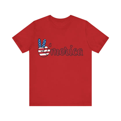 America USA "Merica" Unisex Jersey Short Sleeve Tee