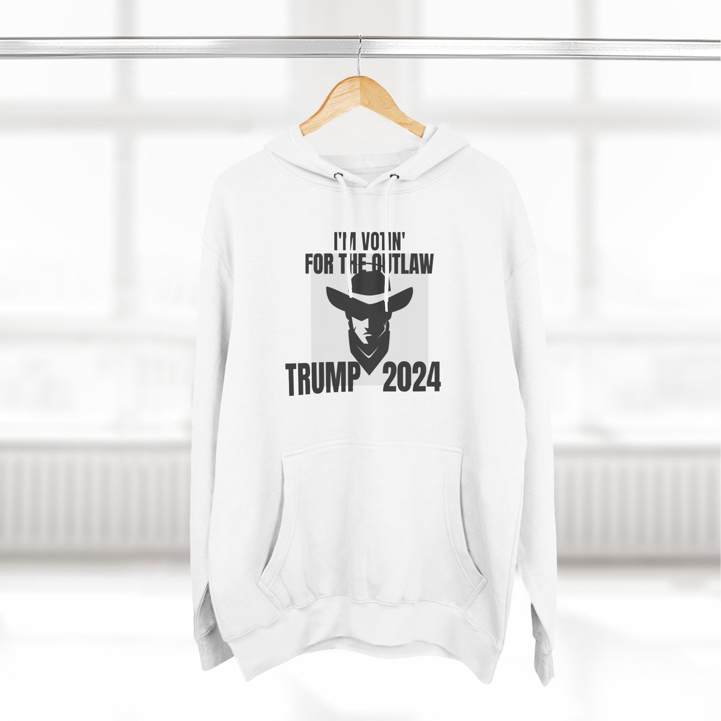 TRUMP 2024  Three-Panel Fleece Hoodie