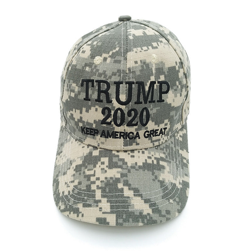 trump camouflage baseball hat embroidered cotton