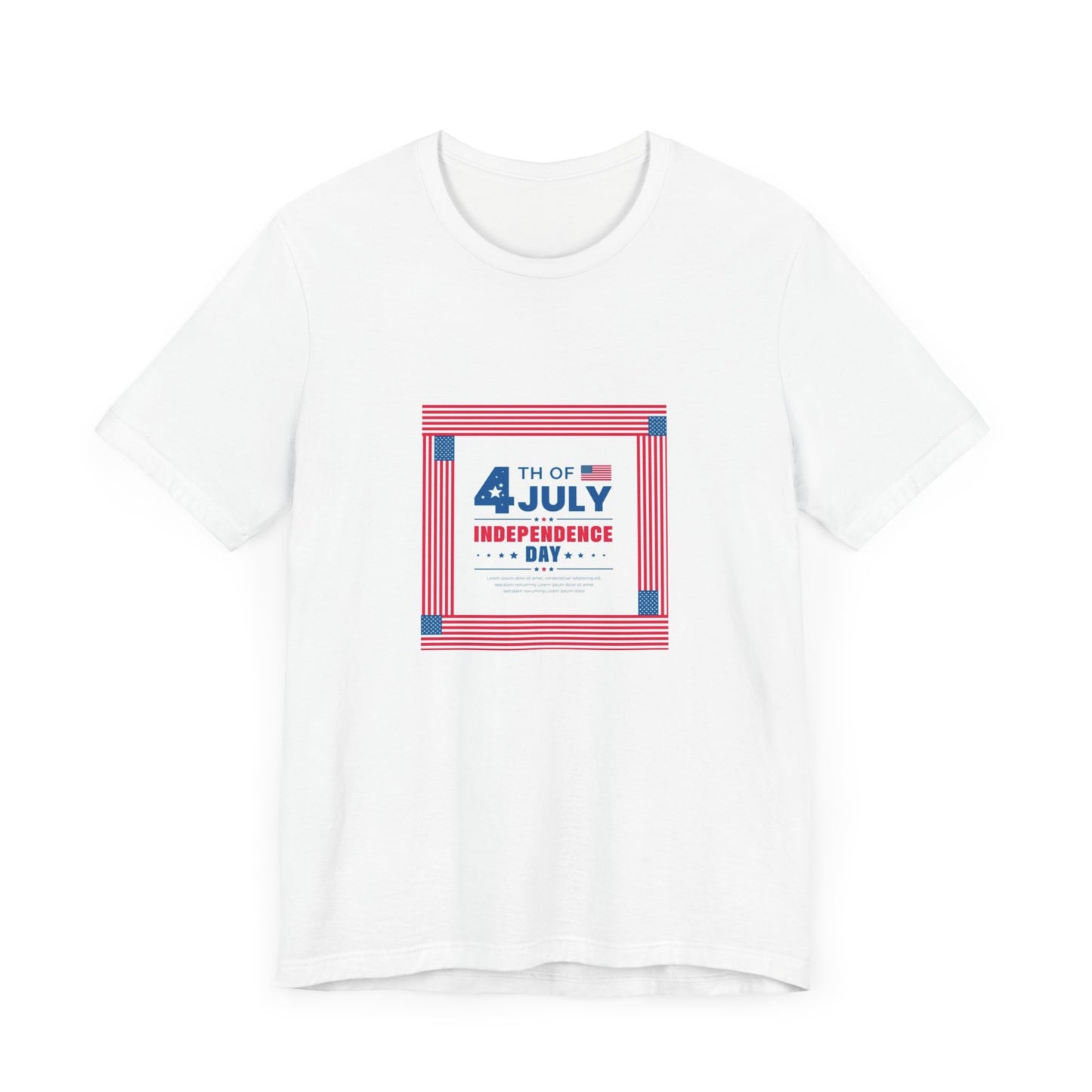 Independence Day 4th of July  Unisex Jersey Short Sleeve Tee