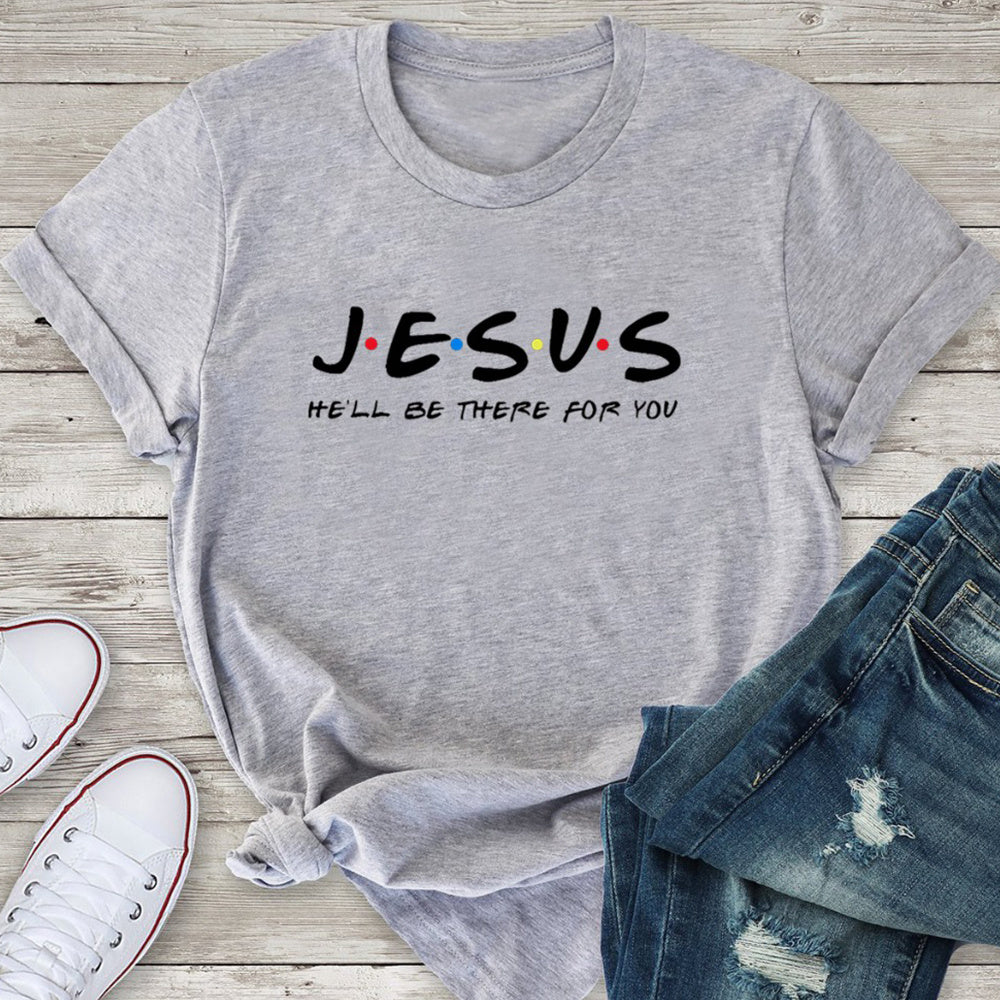 Jesus Friends Print Women Tshirts Cotton Clothes Tops