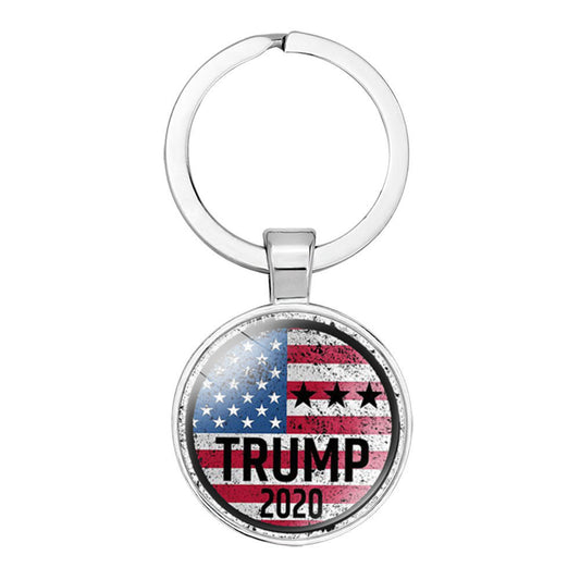 Trump Election Time Gem Keychain Pendant