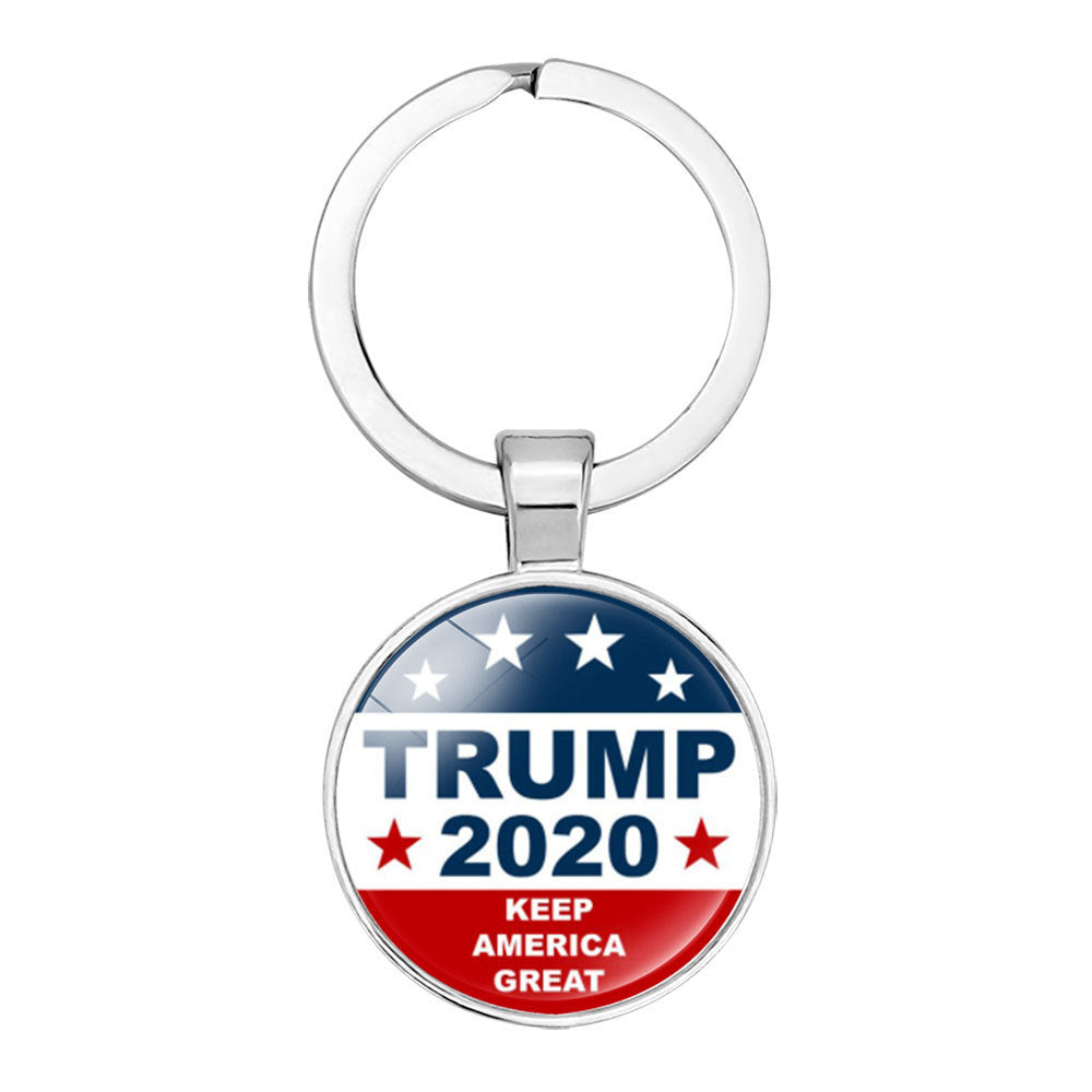 Trump Election Time Gem Keychain Pendant