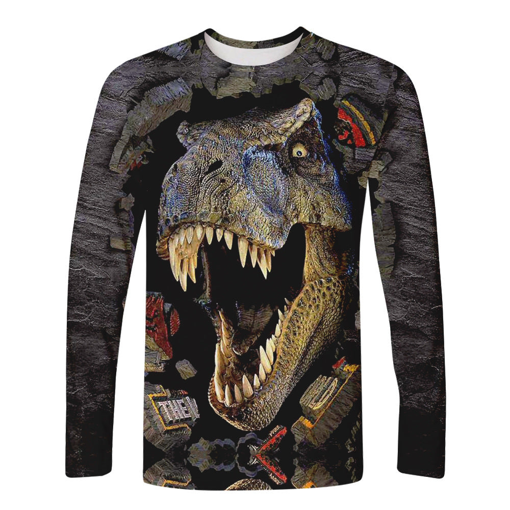 Anime Dinosaur 3D T Shirt Men's Casual T Shirt