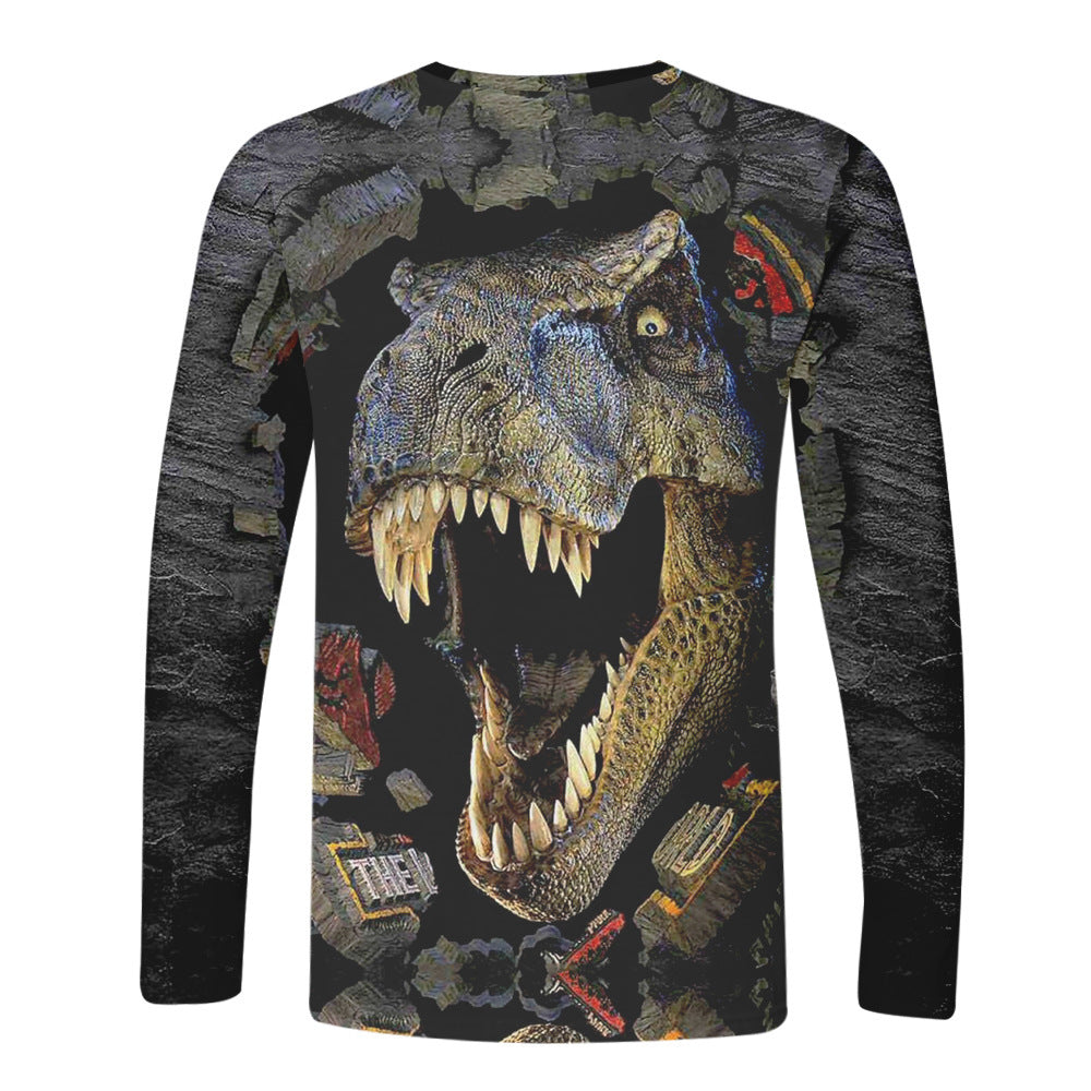 Anime Dinosaur 3D T Shirt Men's Casual T Shirt