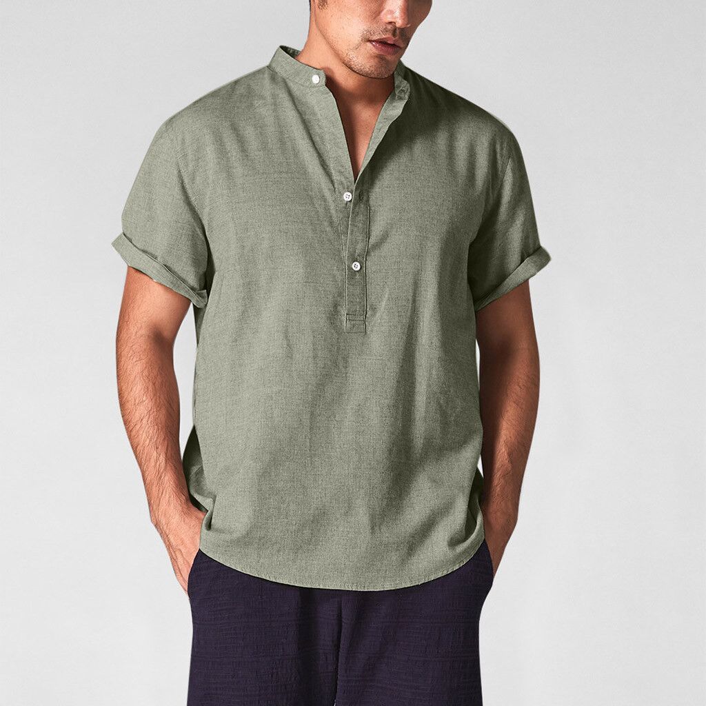 Cotton And Linen All-match Shirts And Linen Shirts