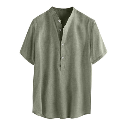 Cotton And Linen All-match Shirts And Linen Shirts