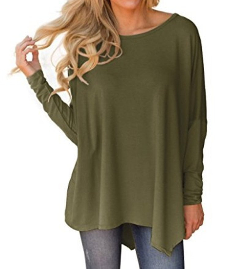 Irregular Loose T-Shirt Bottoming Shirt