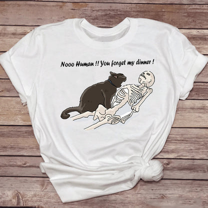 Female Tshirt Clothing Pet-Drinking-Coffee Funny Cat Tops