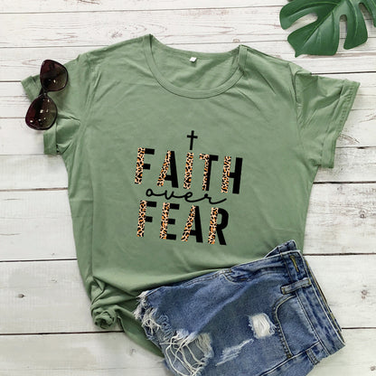 Ladies T-shirt, Retro T-shirt With Inspirational Bible Verses, Religious Jesus Church Ladies T-shirt