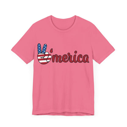 America USA "Merica" Unisex Jersey Short Sleeve Tee