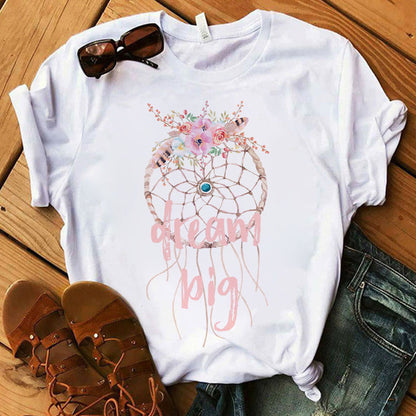 Women's t-shirt beautiful flower Dreamcatcher T-shirt