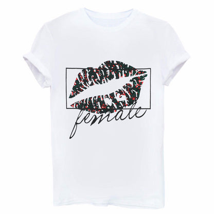 Lip print t-shirt