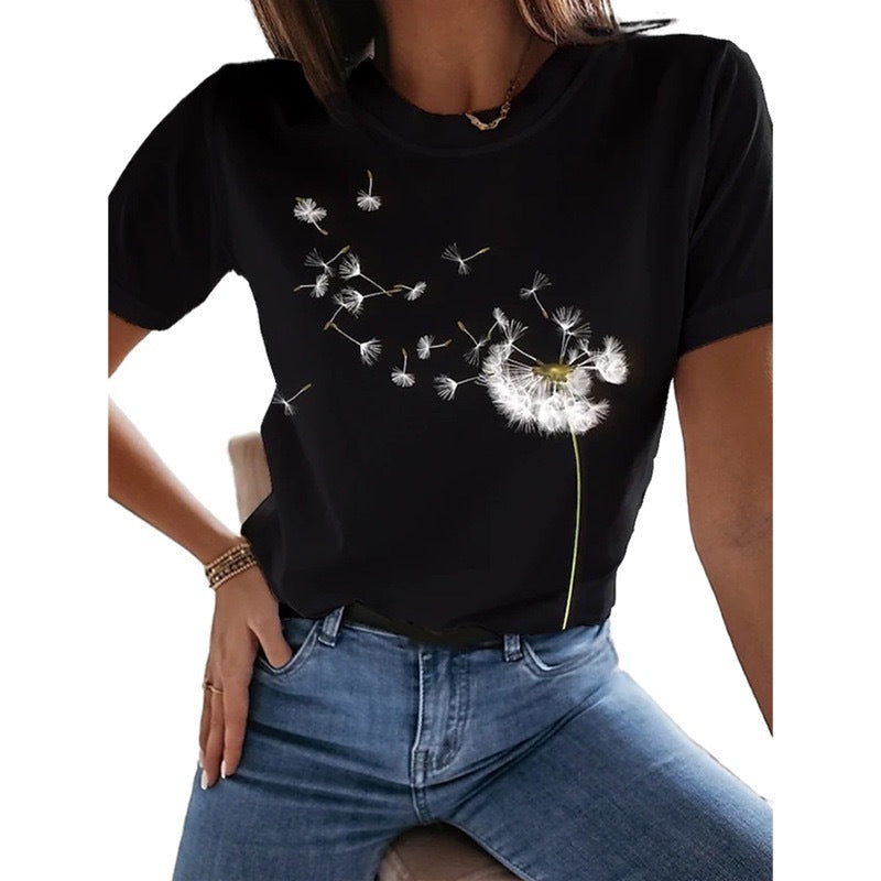 Women's Short-sleeved Tshirt Top