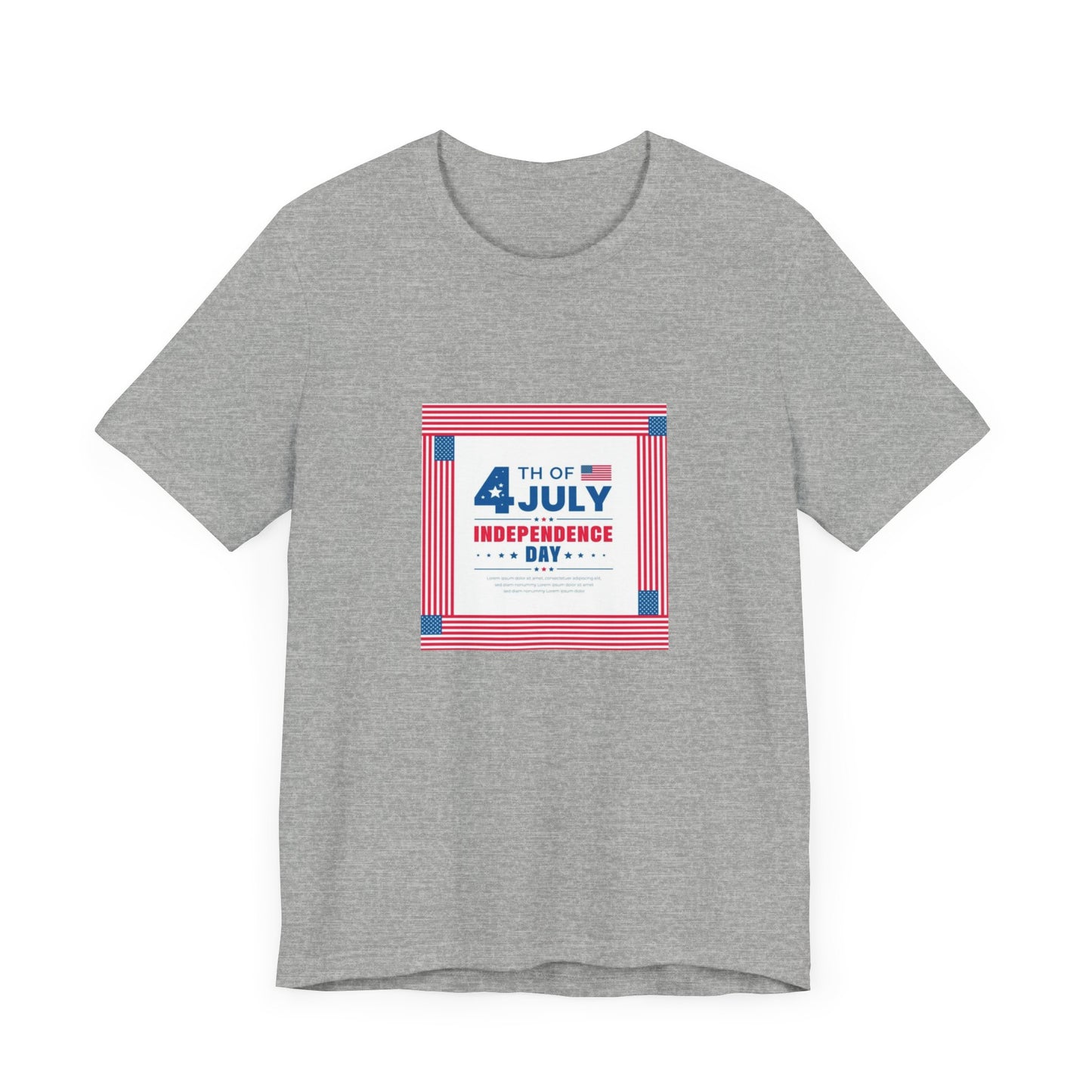 Independence Day 4th of July  Unisex Jersey Short Sleeve Tee