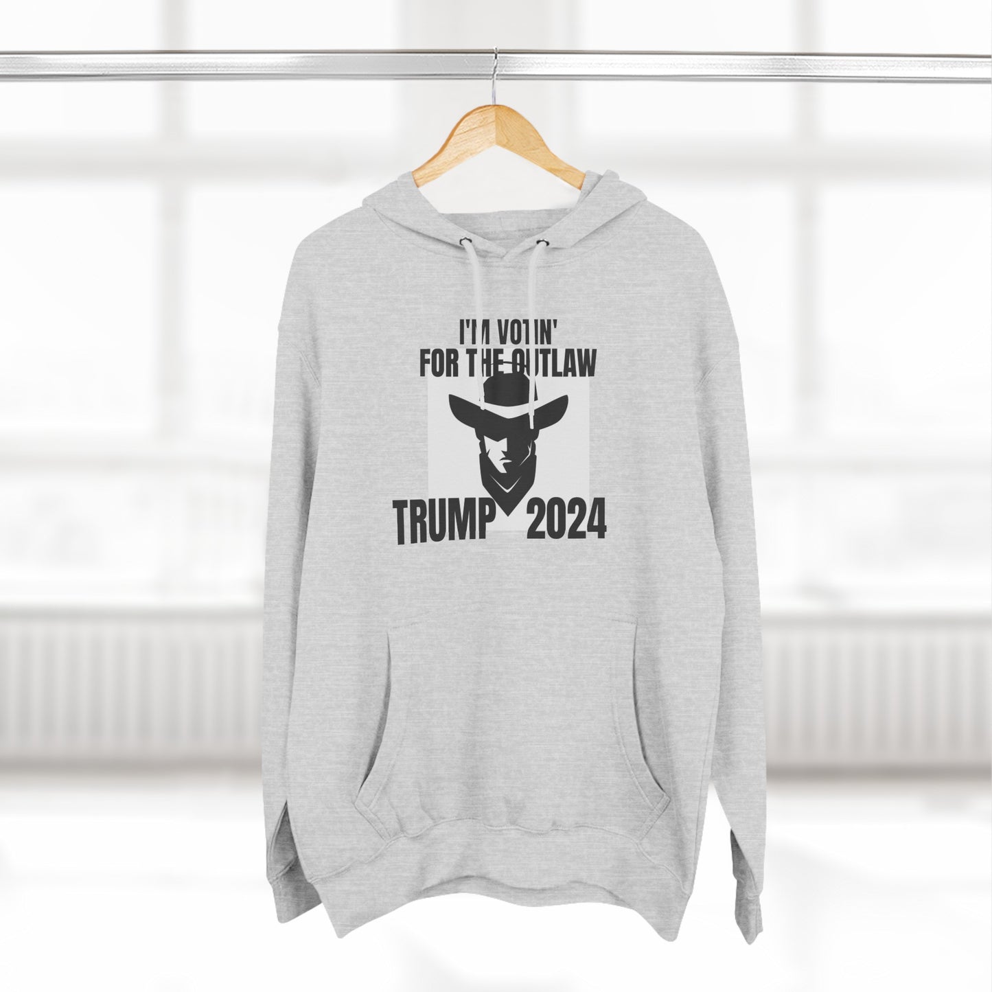 TRUMP 2024  Three-Panel Fleece Hoodie