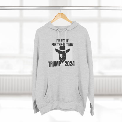 TRUMP 2024  Three-Panel Fleece Hoodie