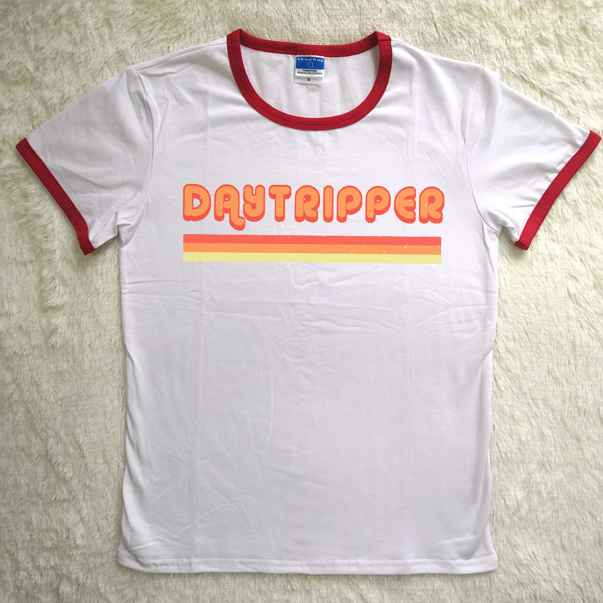 Daytripper Ringer Tshirt Graphic Tee Causal Womens Tshirt