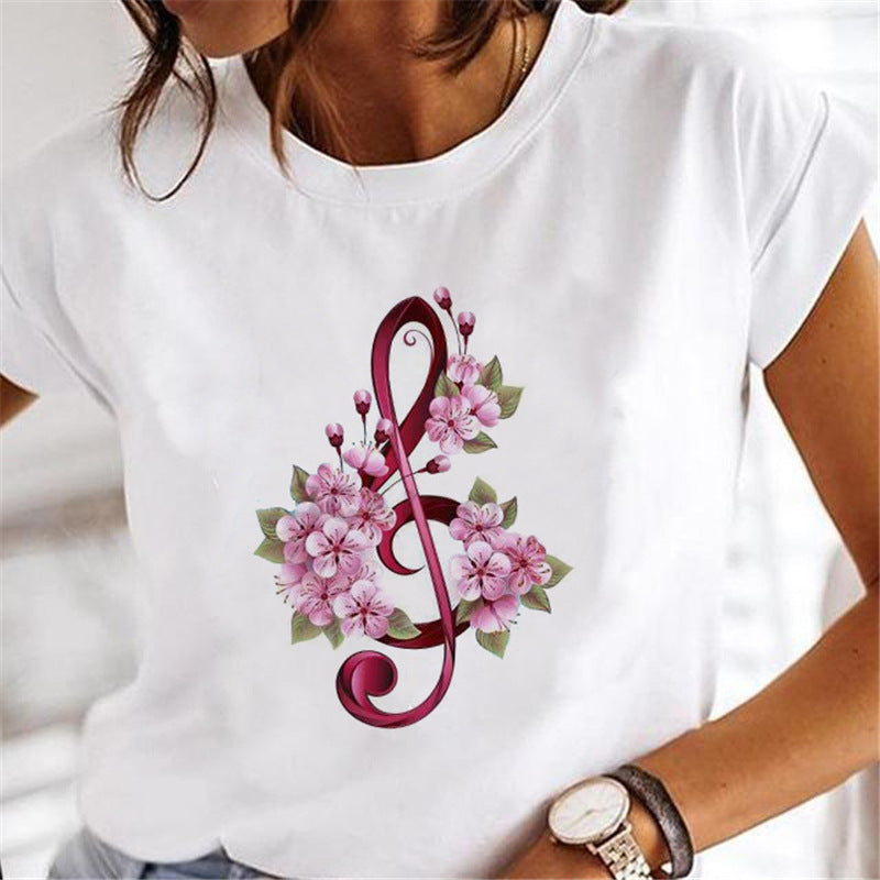 Women Dandelion T-shirts Fashion Clothing Cartoon Clothes Wa