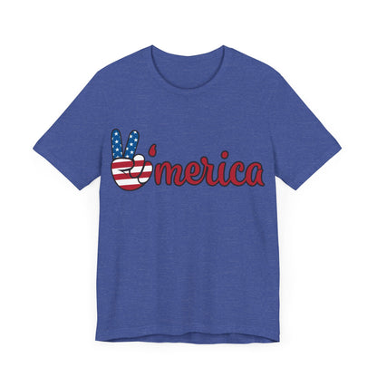 America USA "Merica" Unisex Jersey Short Sleeve Tee