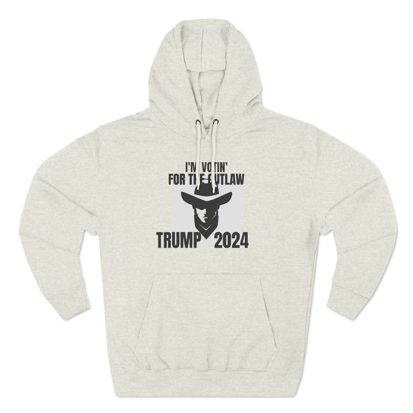 TRUMP 2024  Three-Panel Fleece Hoodie