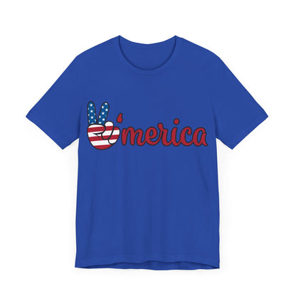 America USA "Merica" Unisex Jersey Short Sleeve Tee