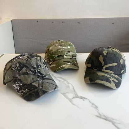 Camouflage Peaked Cap Cotton Versatile Casual