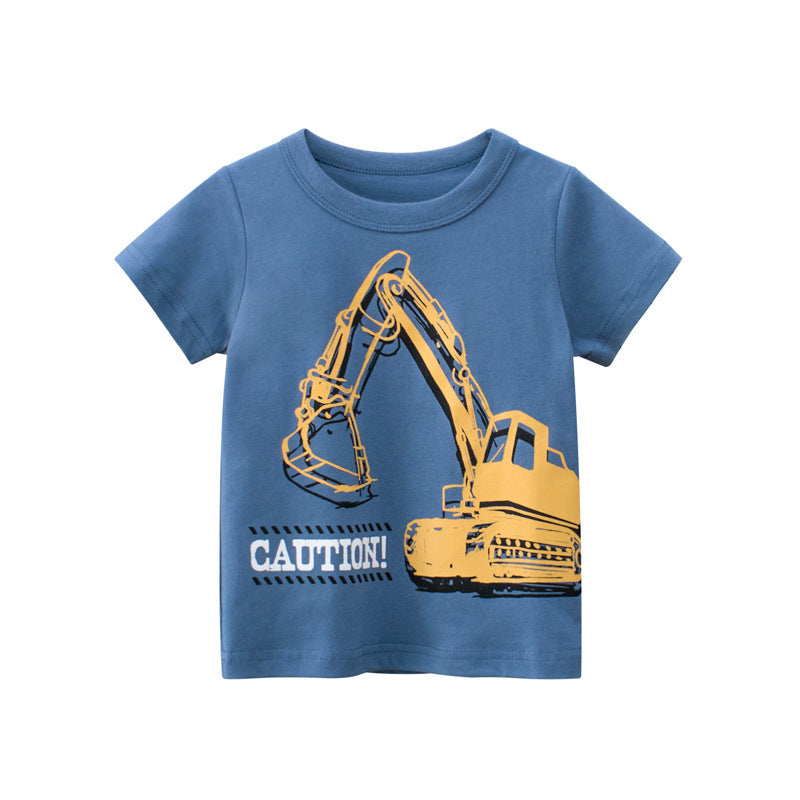 Boys Short-sleeved T-shirts, Children's Clothing, Baby Tops