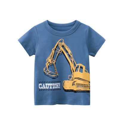 Boys Short-sleeved T-shirts, Children's Clothing, Baby Tops