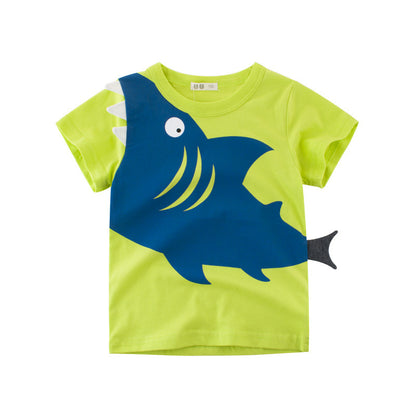 Boys Short-sleeved T-shirts, Children's Clothing, Baby Tops